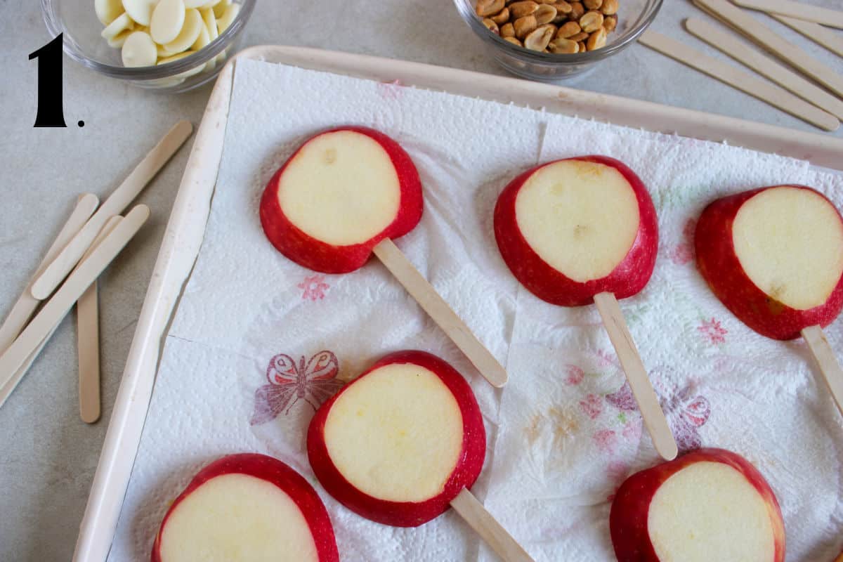 How to Make Chocolate Covered Apples - Step 1