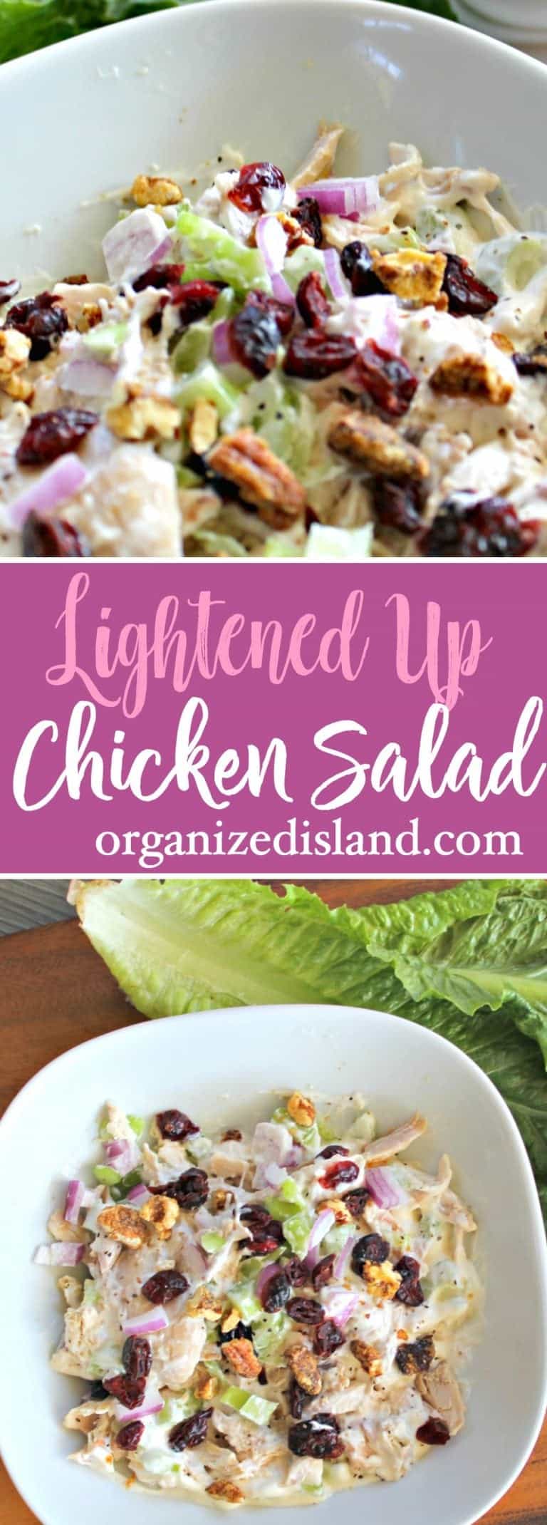 Lightened Up Chicken Salad - Organized Island
